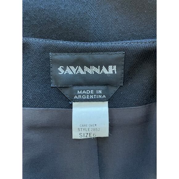 Savannah Size 6 All Wool Skirt Back Split Fully Lined Style2852 Small Inner Flaw - Picture 3 of 10
